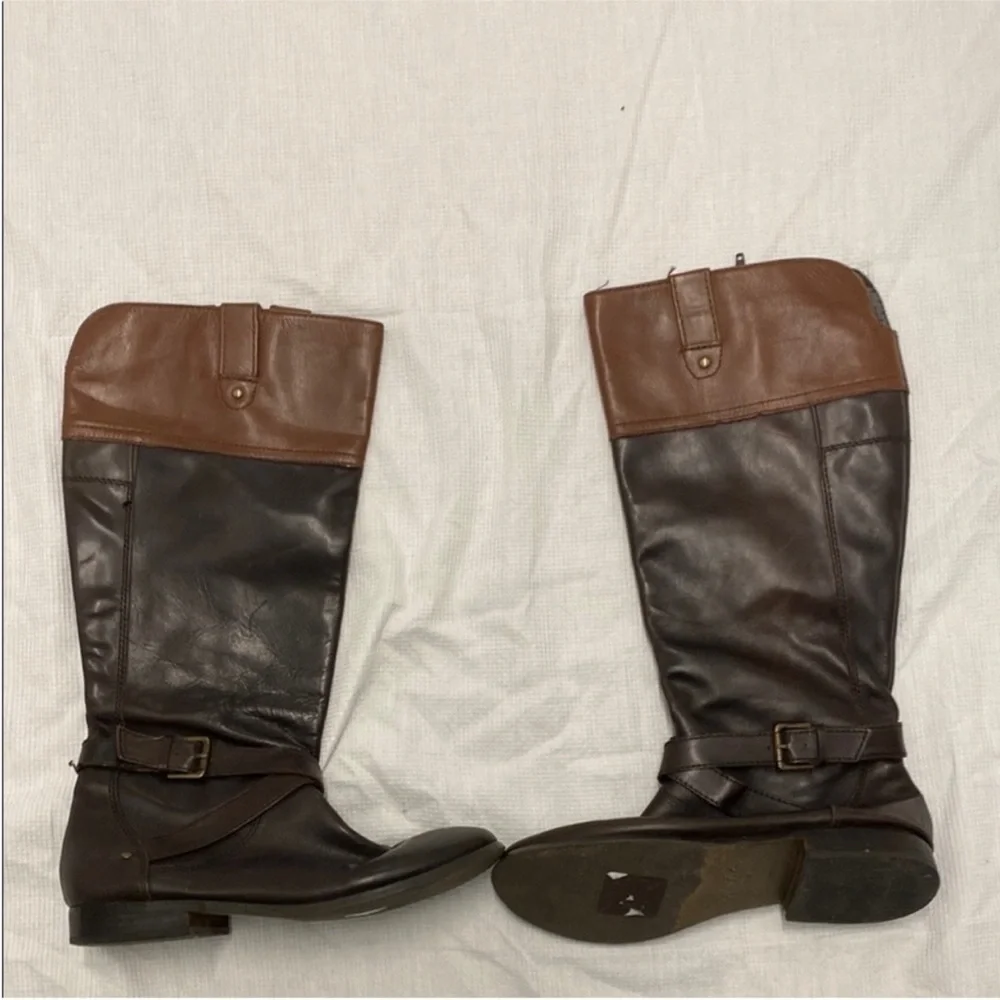 Marc Fisher Audrey Leather Riding Boots Dark Academia / Coastal Cowgirl Size 9.5
